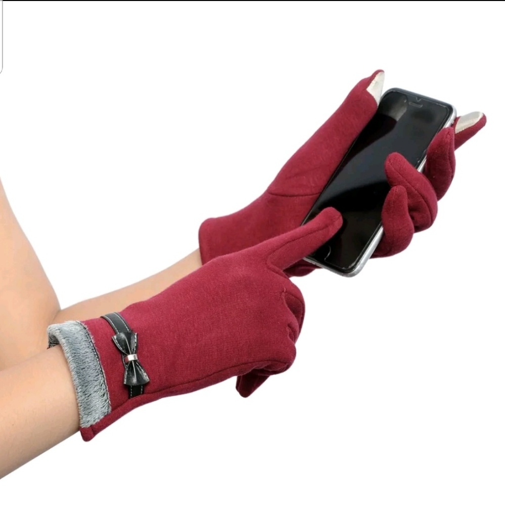 2 Winter Ladies Everyday Gloves Smartphone Touch Screen Stretch